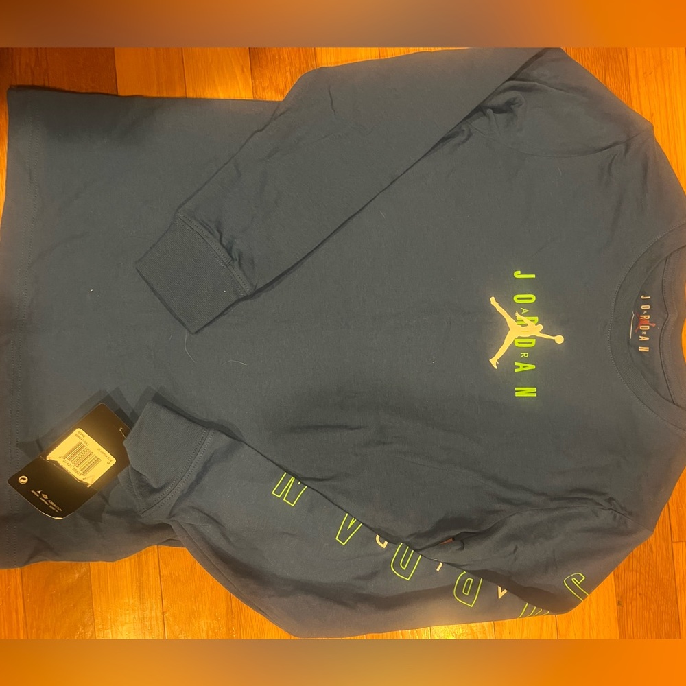 Blue and green Jordan long sleeve